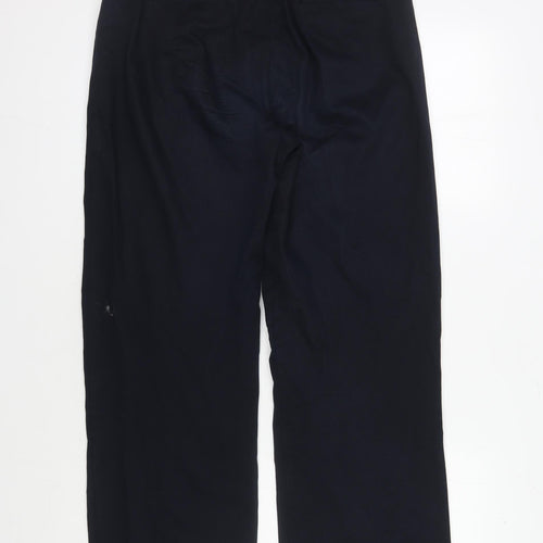 Jigsaw Women's Black Cotton Trousers - Size 12