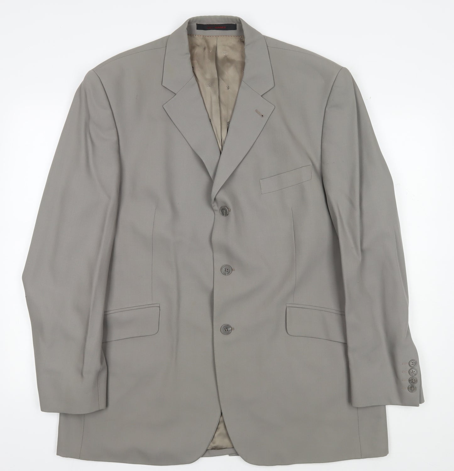 Jeff Banks Men's Grey Wool Suit Jacket 44R
