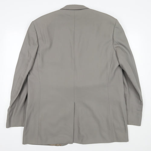 Jeff Banks Men's Grey Wool Suit Jacket 44R