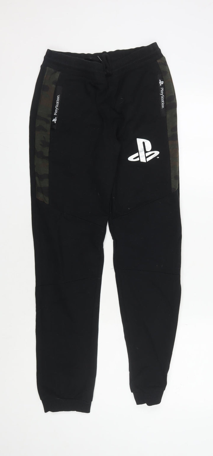 PlayStation Boys Black Jogger Trousers 14 Years