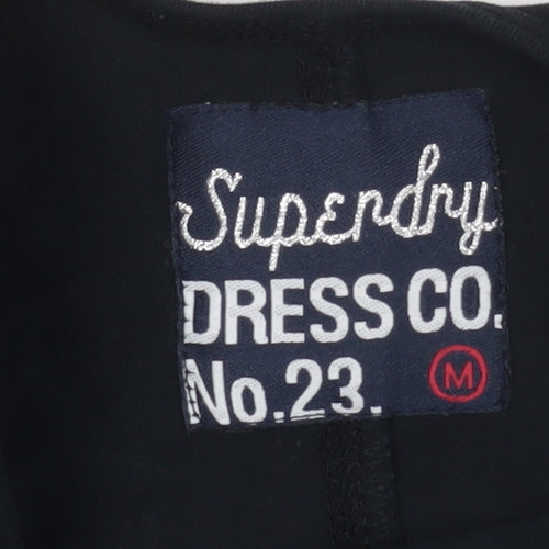 Superdry Women's Black Bodycon Lace Sleeve Dress M