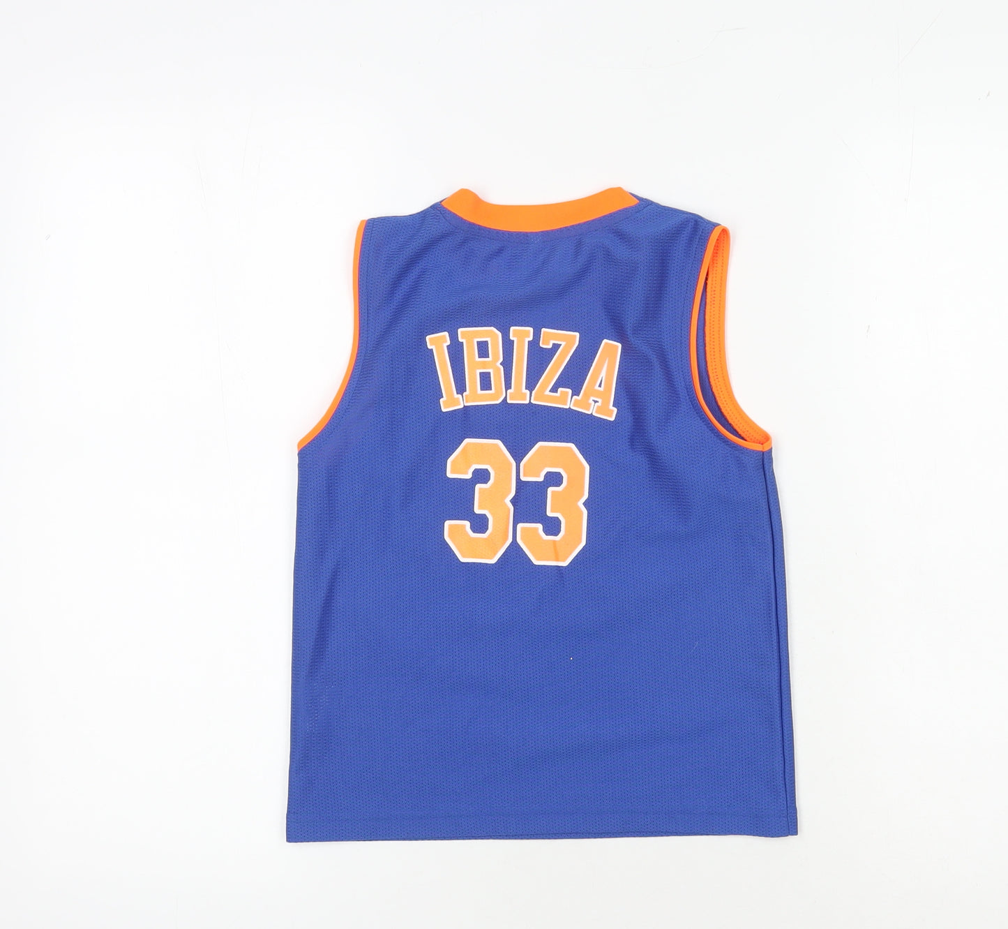 Esquesei Boys Blue Basketball Jersey Tank Top Size 10 Years