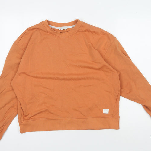 Signal Unisex Orange Pullover Sweatshirt M Cotton Blend