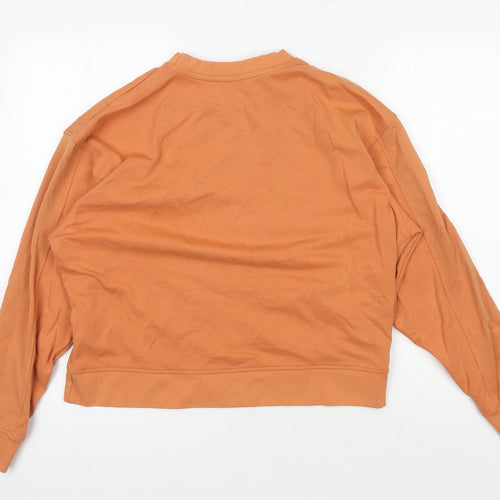 Signal Unisex Orange Pullover Sweatshirt M Cotton Blend