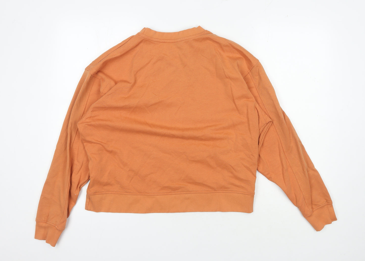 Signal Unisex Orange Pullover Sweatshirt M Cotton Blend