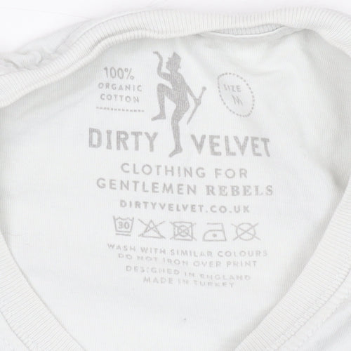 Dirty Velvet Unisex White Animal T-Shirt Medium