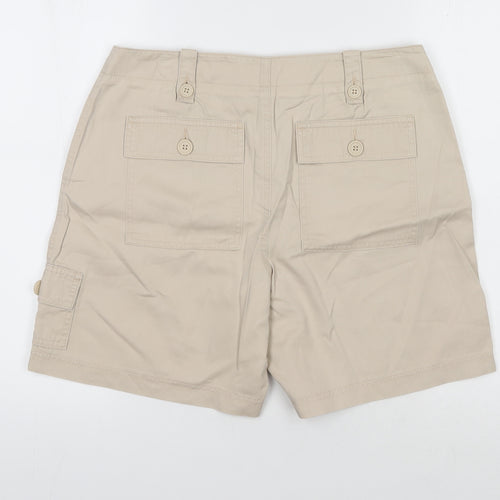 Marks and Spencer Women's Beige Cargo Shorts Size 14