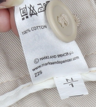 Marks and Spencer Women's Beige Cargo Shorts Size 14