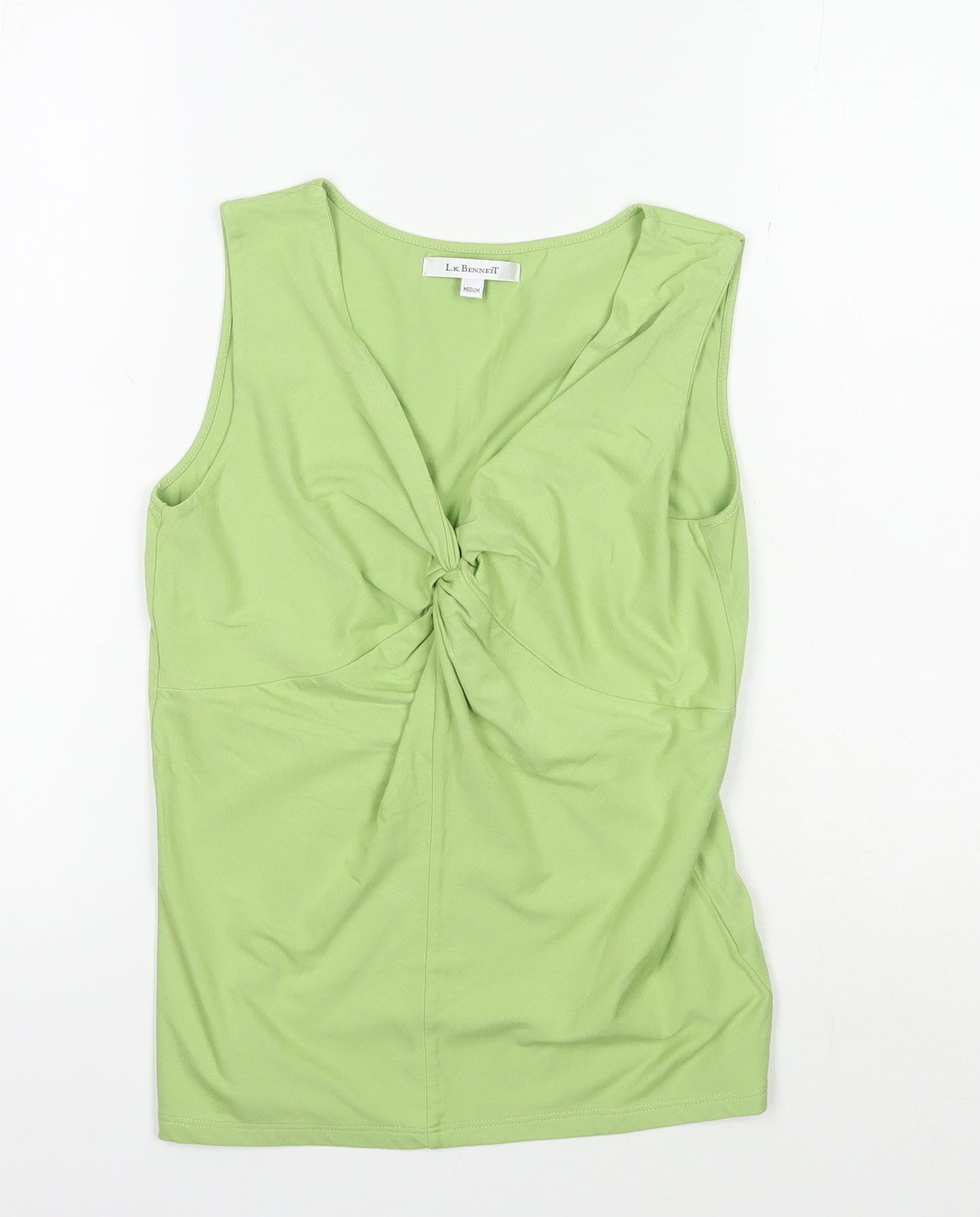 L.K. Bennett Women's Green Sleeveless Crop Top - Size M