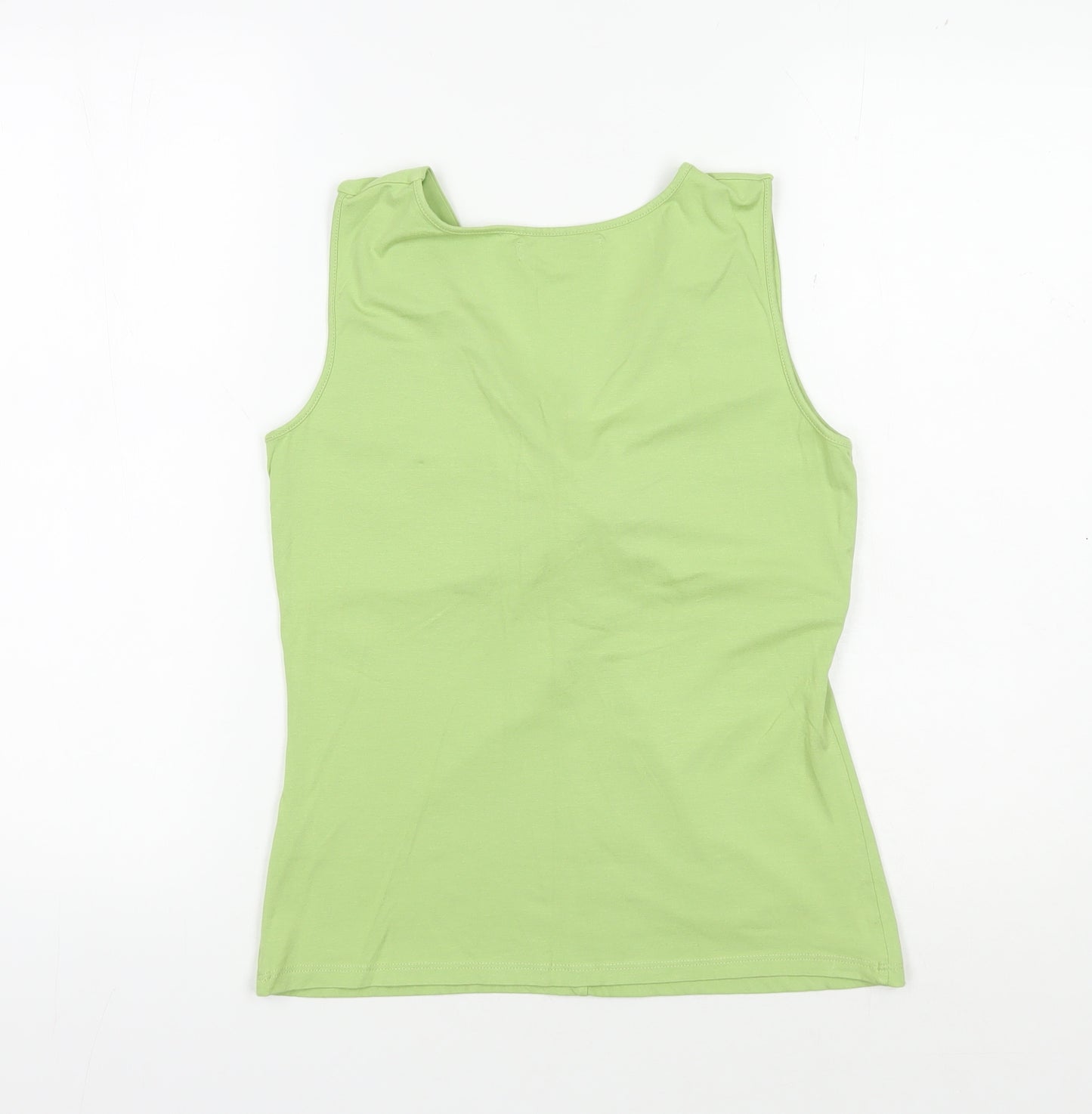 L.K. Bennett Women's Green Sleeveless Crop Top - Size M