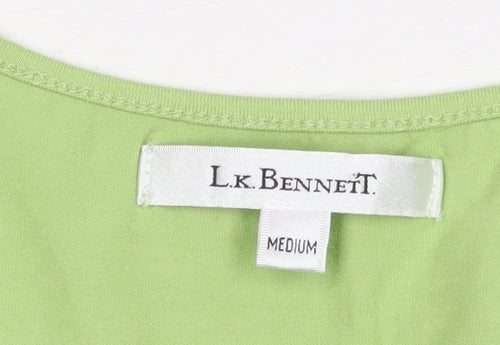 L.K. Bennett Women's Green Sleeveless Crop Top - Size M