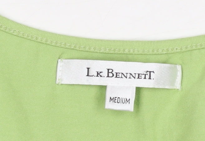 L.K. Bennett Women's Green Sleeveless Crop Top - Size M