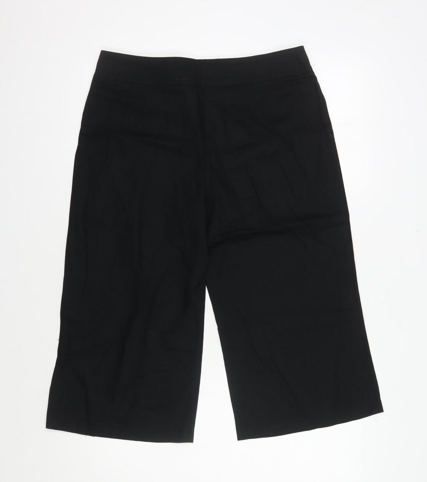 Marks and Spencer Women's Black Wide-Leg Trousers Size 14