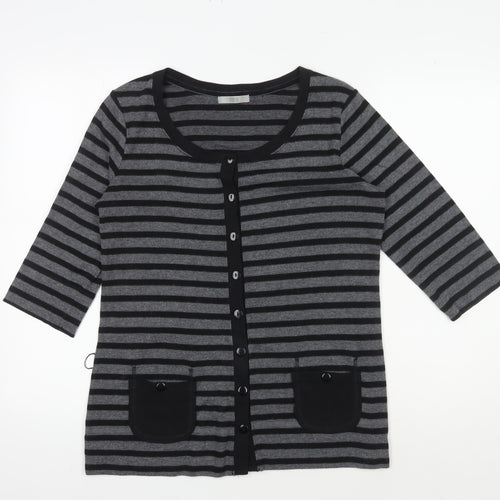 Marks and Spencer Women’s Striped Cardigan - Size 14