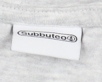 Subbuteo Men's Grey Graphic Print Sports T-Shirt Size S