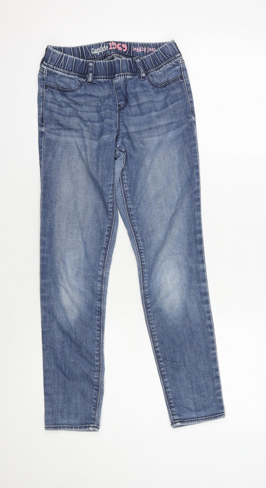GapKids Girls Blue Jegging Jeans 10-11 Years Elastic Waist