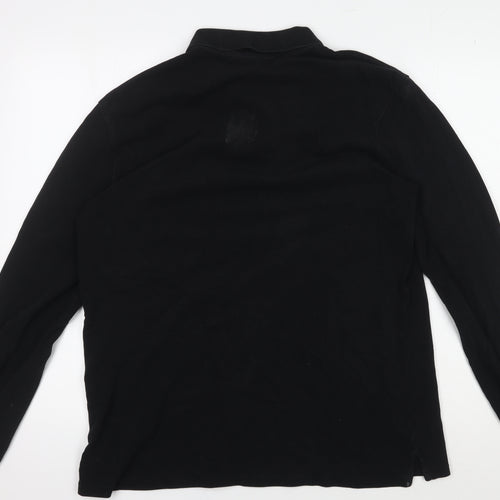 Paul Smith Men's Black Long Sleeve Polo Shirt L