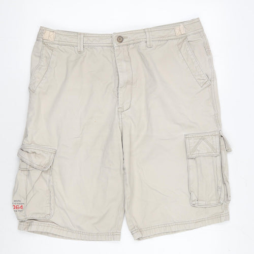 Musto Men's Beige Cargo Shorts, Size 36, Casual Outdoor