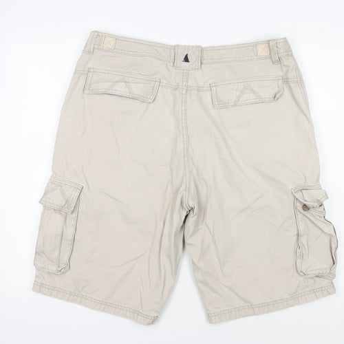 Musto Men's Beige Cargo Shorts, Size 36, Casual Outdoor