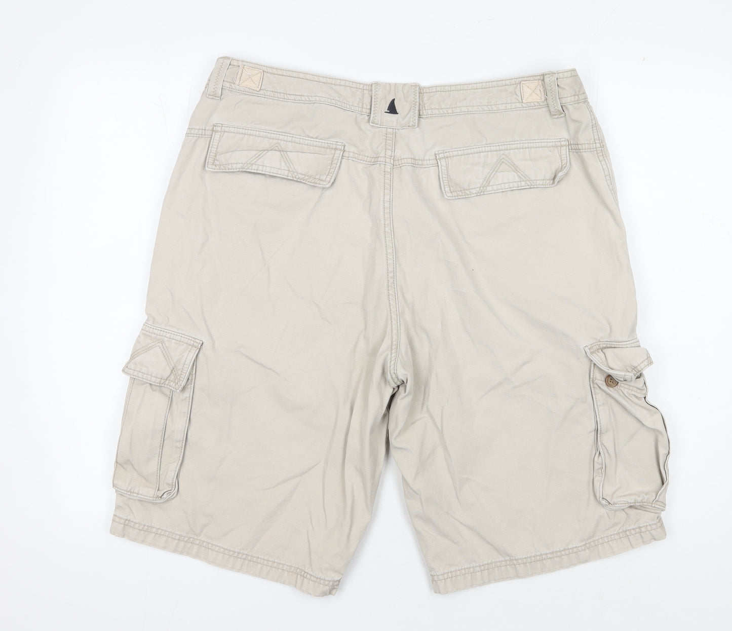 Musto Men's Beige Cargo Shorts, Size 36, Casual Outdoor