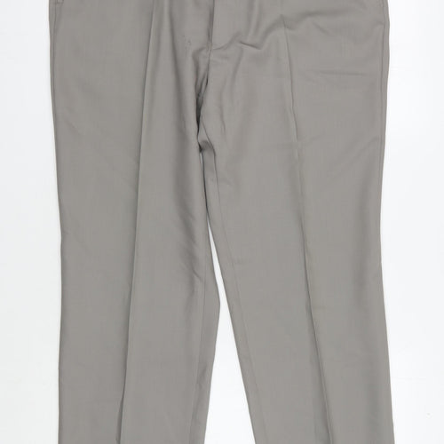 Jeff Banks Men's Grey Wool Dress Pants XL