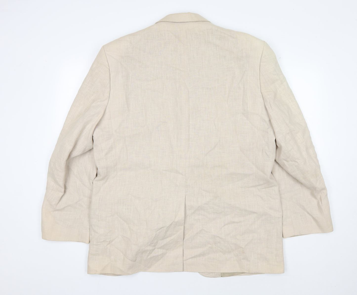 Dunnes Stores Men's Beige Linen Blazer Size 44R