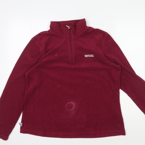 Regatta Women's Red Fleece Pullover - Size 16