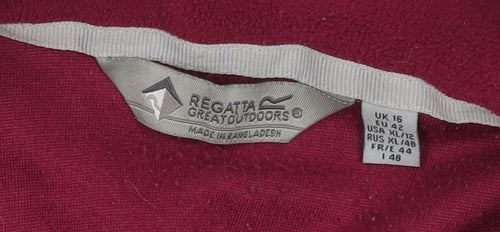 Regatta Women's Red Fleece Pullover - Size 16