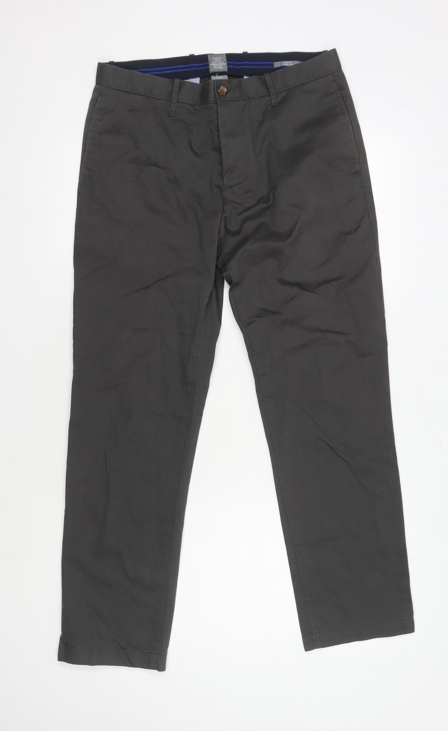 Gap Men's Black Khakis Classic Trousers Size 32X30
