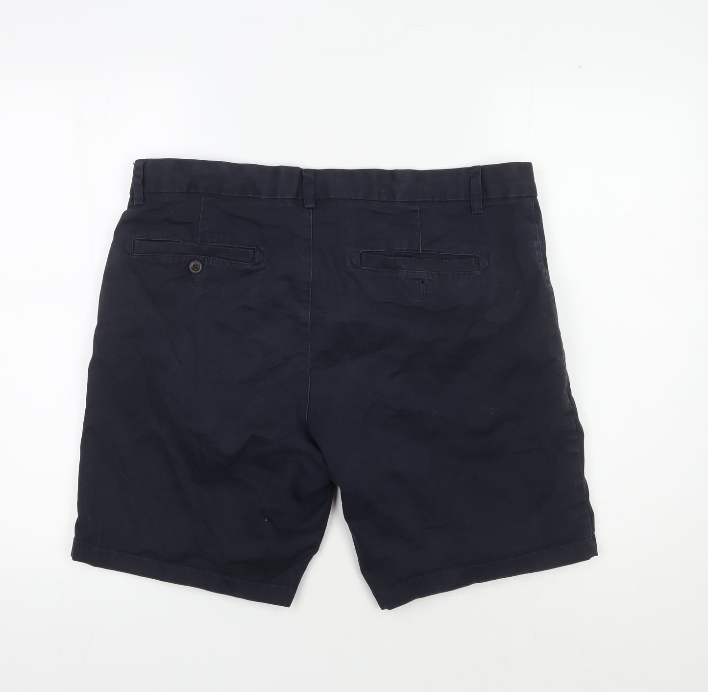 Next Mens Blue Chino Shorts, Size 36 - Perfect Summer Essential
