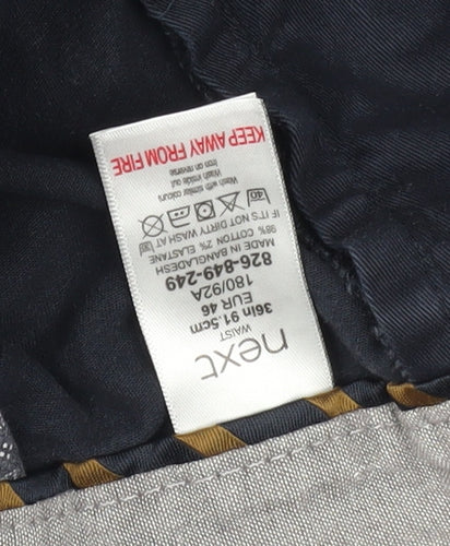 Next Mens Blue Chino Shorts, Size 36 - Perfect Summer Essential
