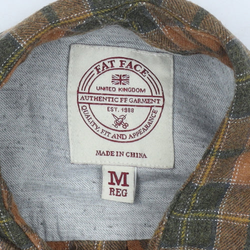 Fat Face Men's Multicoloured Plaid Shirt, Size M