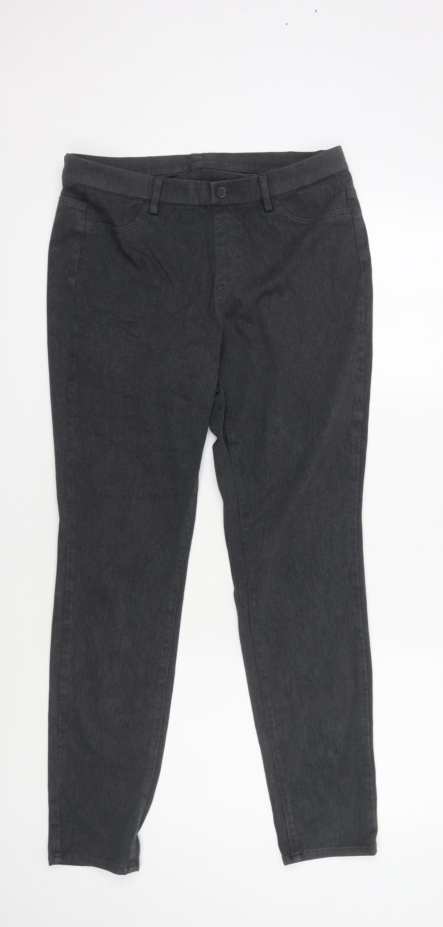 Uniqlo Women's Black Straight Jeans L