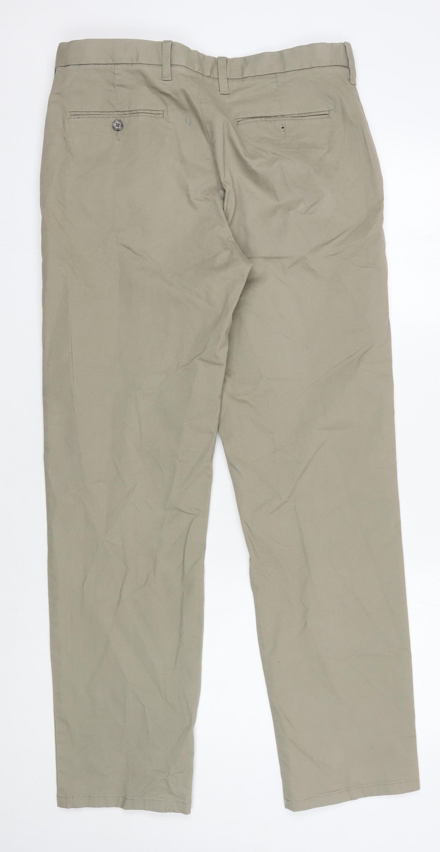 Marks and Spencer Men’s Beige Chino Trousers - Size 34