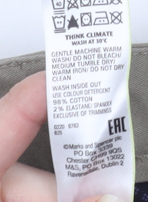 Marks and Spencer Men’s Beige Chino Trousers - Size 34