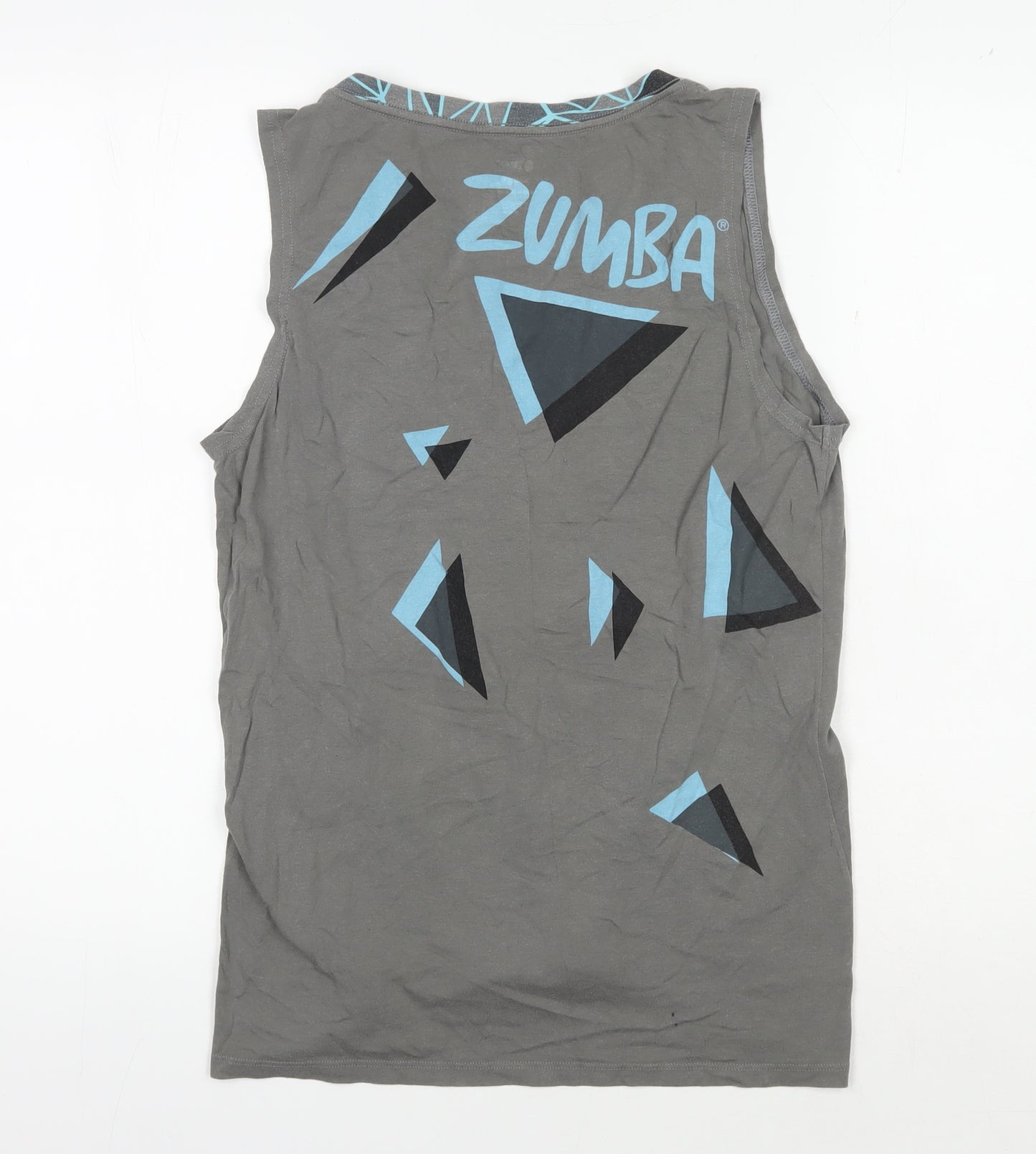 Zumba Unisex Grey XL Tank Top for Dance Athletic Fit