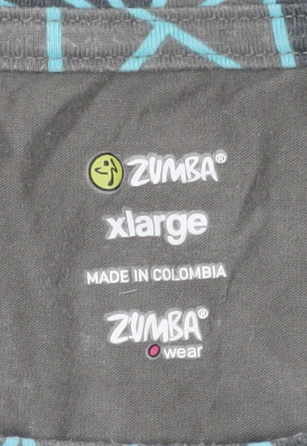 Zumba Unisex Grey XL Tank Top for Dance Athletic Fit
