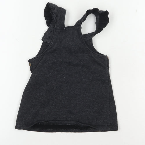 Disney Baby Unisex Black Pinafore Dress 9-12 Months