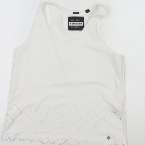 Superdry White Camisole Tank for Women - Size M