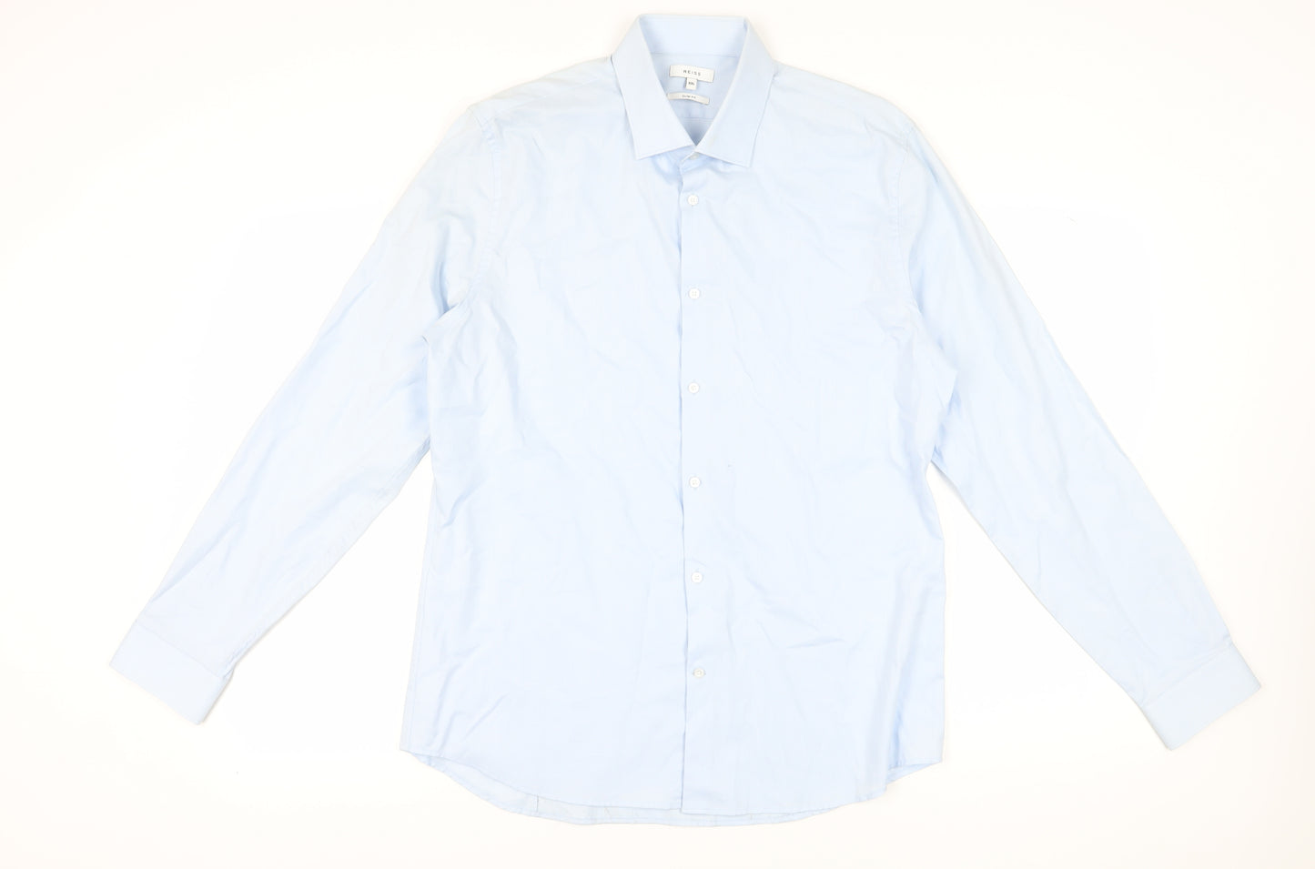 Reiss Men's Blue Slim Fit Dress Shirt 2XL