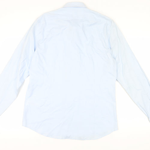 Reiss Men's Blue Slim Fit Dress Shirt 2XL