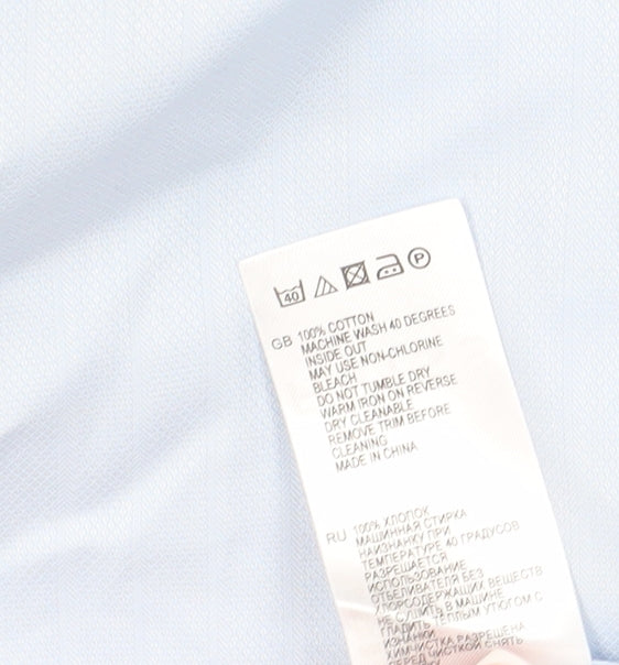 Reiss Men's Blue Slim Fit Dress Shirt 2XL