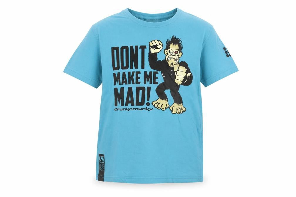 Drunkn Munky Boys Blue Graphic T-Shirt, Size 7-8 Years, Fun Style