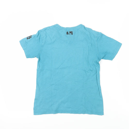 Drunkn Munky Boys Blue Graphic T-Shirt, Size 7-8 Years, Fun Style