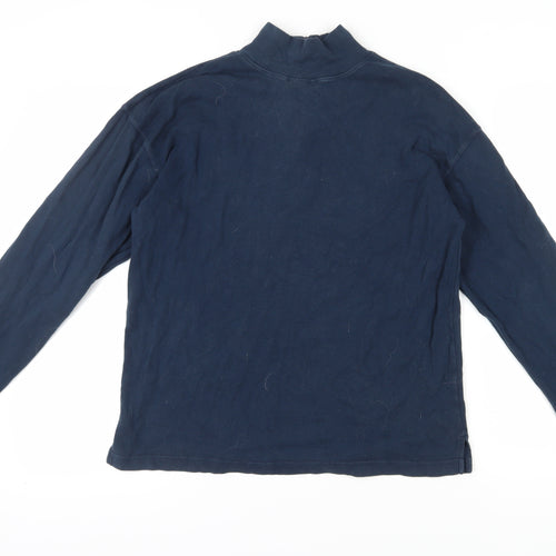 Reebok Men's Blue 1/4 Zip Sweatshirt M