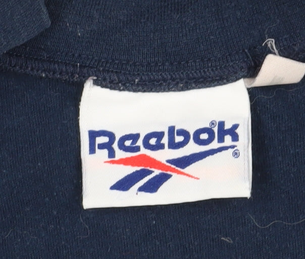 Reebok Men's Blue 1/4 Zip Sweatshirt M