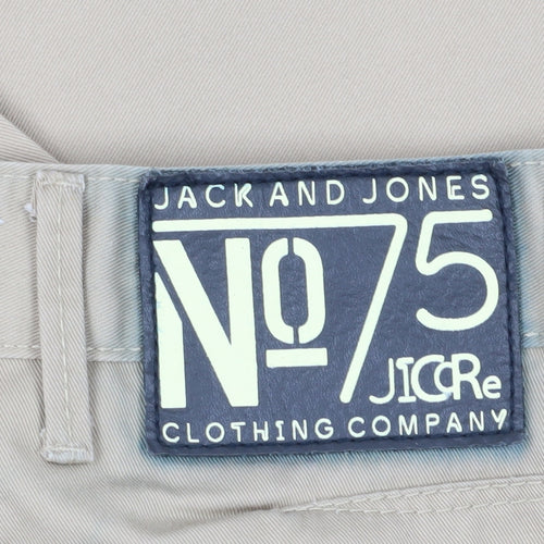 Jack and Jones Men's Beige Cropped Jeans Size 32