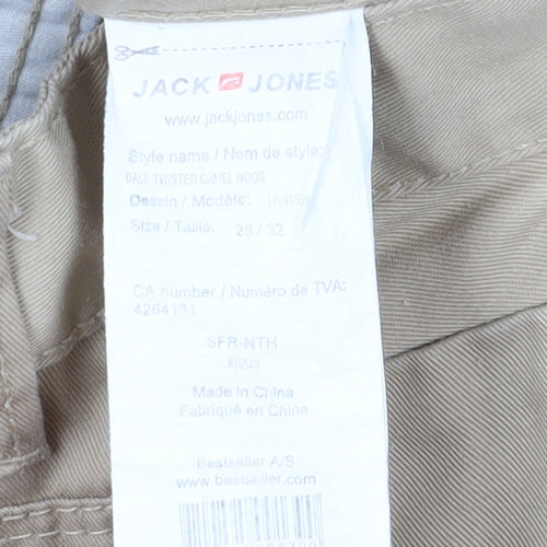 Jack and Jones Men's Beige Cropped Jeans Size 32