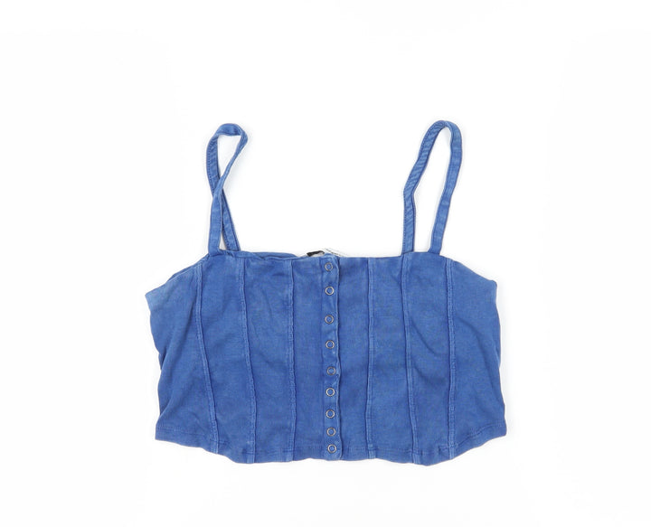 Urban Outfitters Women's Blue Cropped Camisole L