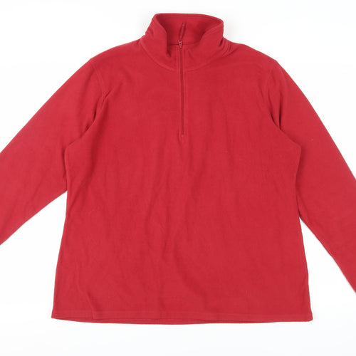 Mountain Warehouse Men's XL Red Pullover Fleece Sweatshirt